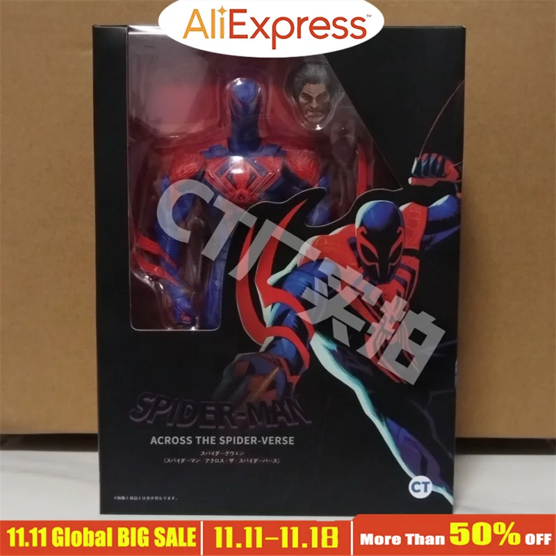 Spiderman 2099 Ct Action Figure Across The Universe S.H.Figuarts Miguel O'Hara Spiderman Shf Figurine Pvc Toys Two Heads Gift