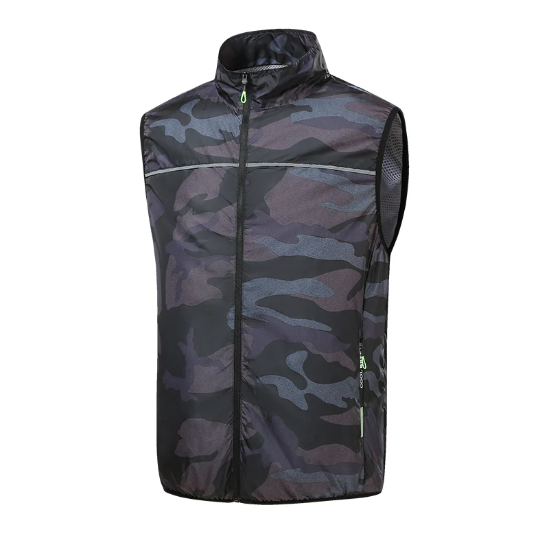 Men's Air-conditioned Clothing 2024 Summer New Fashionable Camouflage Top Outdoor Fishing Cooling Vest Men's Sleeveless Jacket