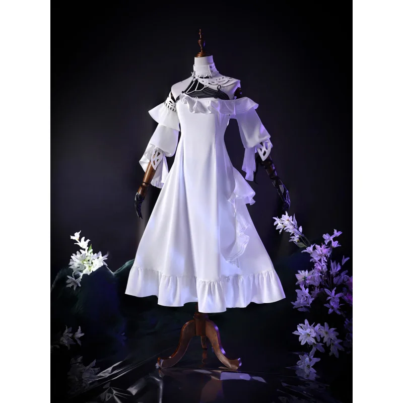 

Игра Wuthering Waves Phrolova Косплей Костюм Белая Юбка Униформа Хэллоуин Карнавал Вечеринка Рождественская Игра Ролевая Одежда Одежда