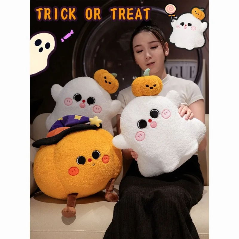 ハッピーハロウィン人形、カボチャの枕、悪魔のエルフ、ゴーストのぬいぐるみ、かわいい人形、ホリデーデコレーション、小さなギフト