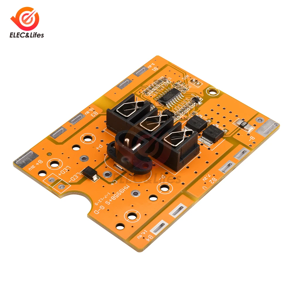 BMS 5S 10A 21V 18650 リチウムイオンバッテリー充電ボード NTC 温度保護 DC プラグ付き 5S BMS PCM 電動工具用