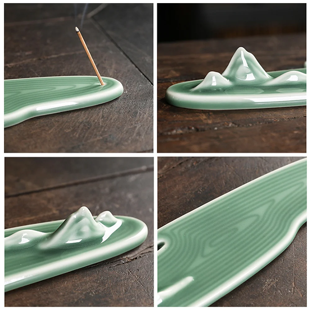 

Incense Holder Fine Workmanship Multi- Office Hotel Restaurant Vintage Ceramic Decorative Plate