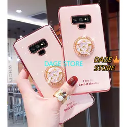 Etui na Samsung Galaxy Note 9 20P S10 LITE S10PLUS S10E S20 Ultra S20PLUS S20FE Bling kryształowy uchwyt miękki TPU tylna obudowa