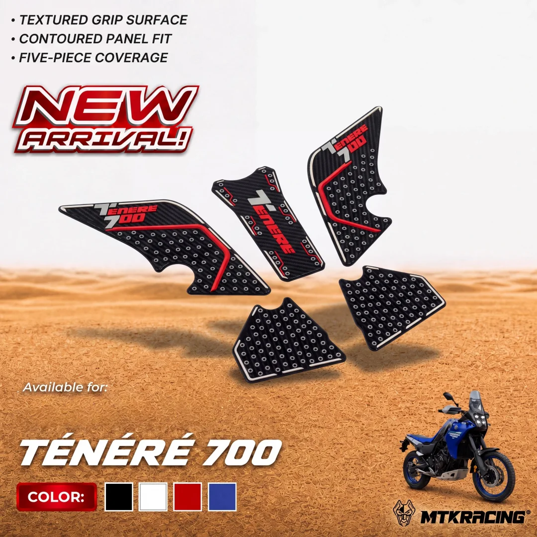 For Yamaha Tenere 700 T700 XTZ 700 Motorcycle Modification Fuel Tank Sticker Anti-slip Sticker Fishbone Decorative Sticker