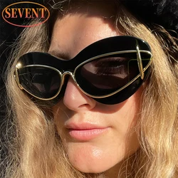 Fashion Sexy Cat Eye Sunglasses Women 2024 Luxury Brand Design New  Double Frame Sun Glasses For Female Cateye  Shades  Eyewear