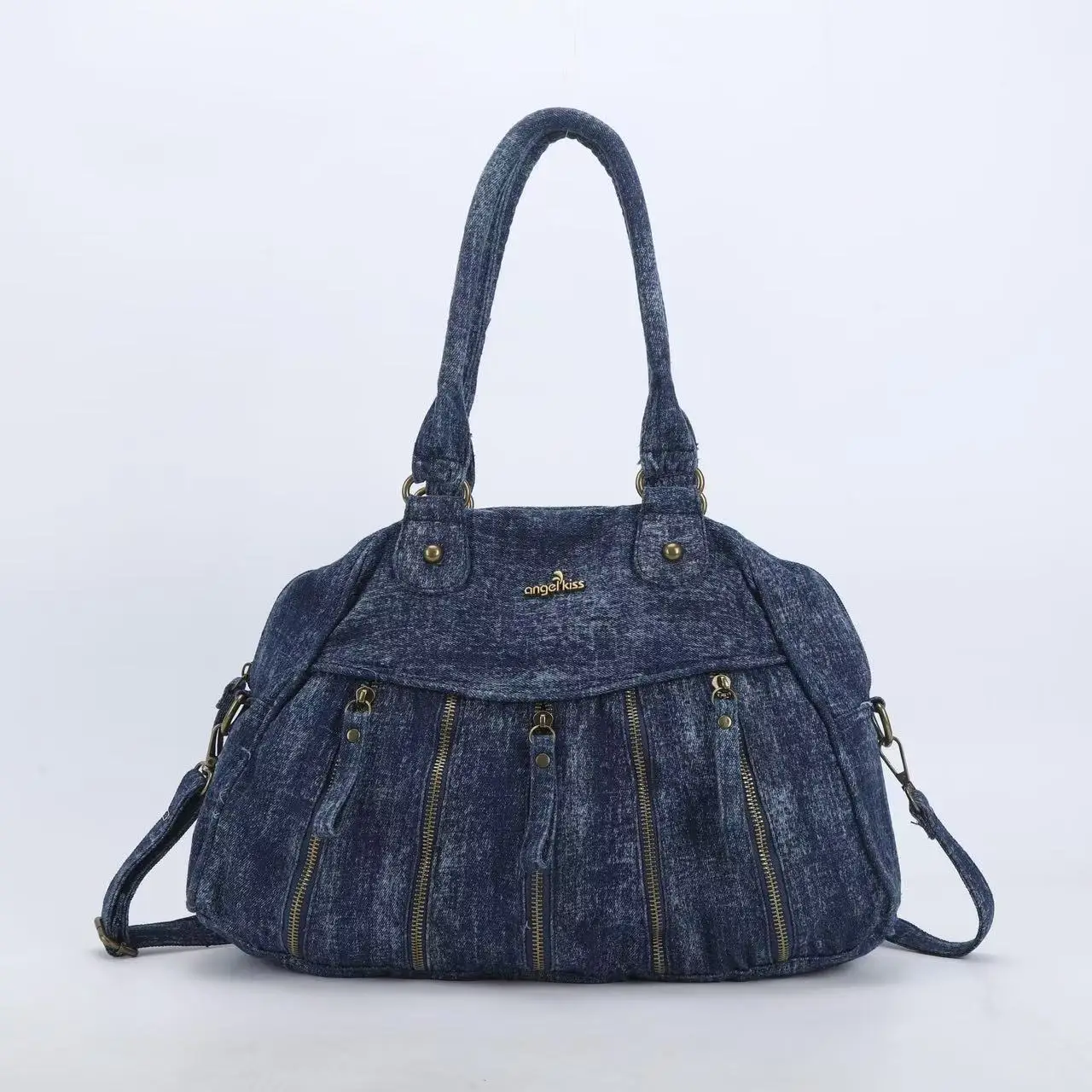 

Angelkiss женские сумки модная сумка с верхней ручкой дорожная сумка джинсовая сумка на плечо сумка на плечо с несколькими карманами сумки на плечо