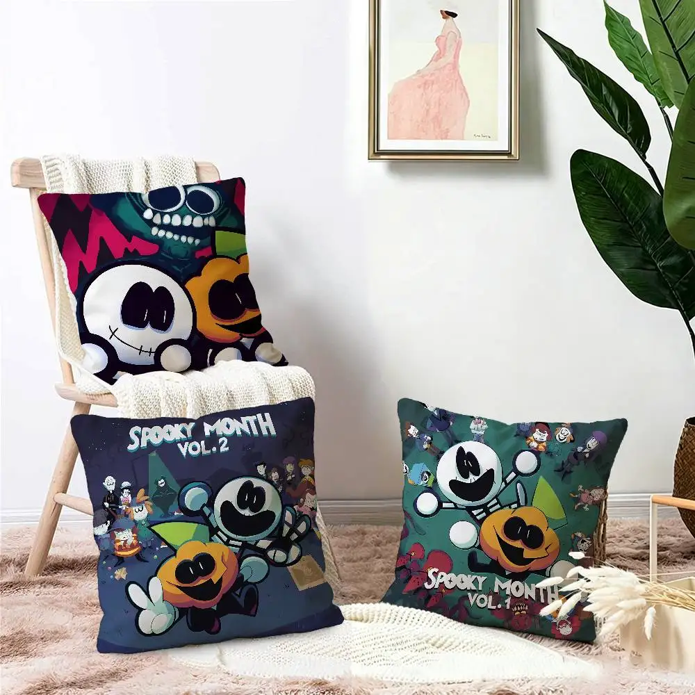 Spooky Month Pillow Cover for Bedroom Room and Living Room Sofa Decorative Cushion Cover