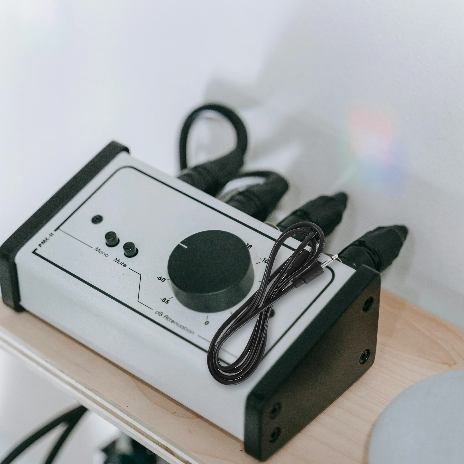 

Dual Connection Cable Male to Male Metal Mono Modular Patch Cables Stable Signal Transmission Noise Reduction