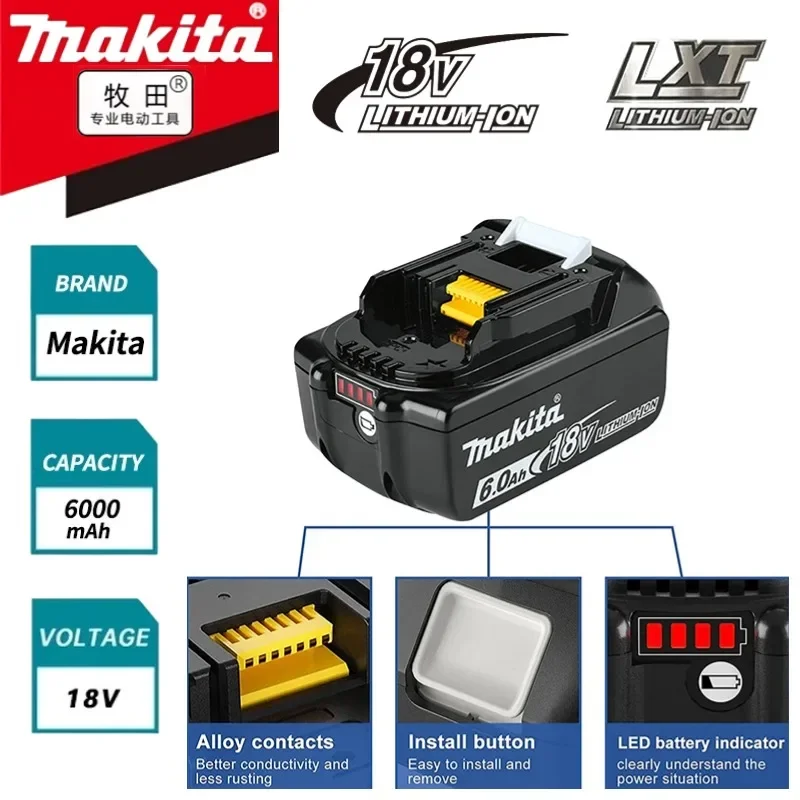 

NEW Original Makita Rechargeable Battery For Makita BL1850 BL1830 BL1815 BL1860 BL1840 LXT400 Replacement Power Tool Battery