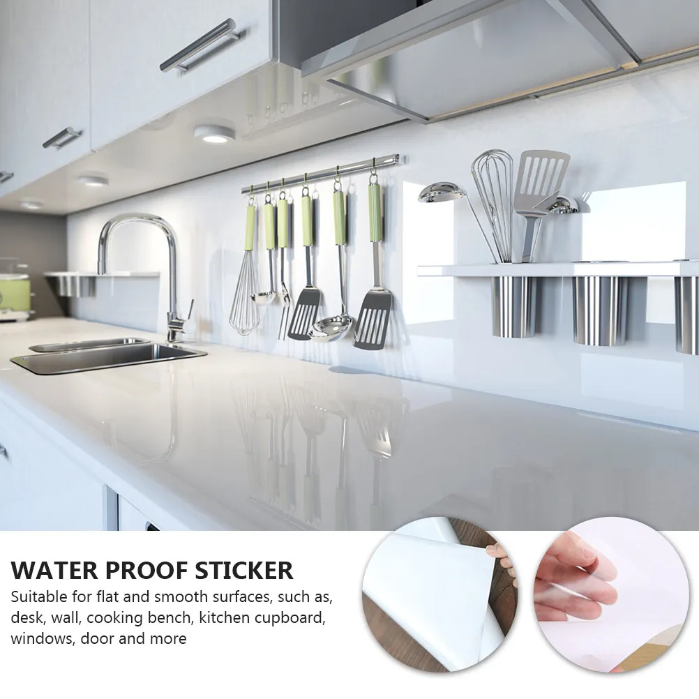 1Pcs Waterproof Oil-Proof Sticker Transparent Kitchen Wall Sticker Self-Adhesive for Cabinets Tiles Cooking Bench