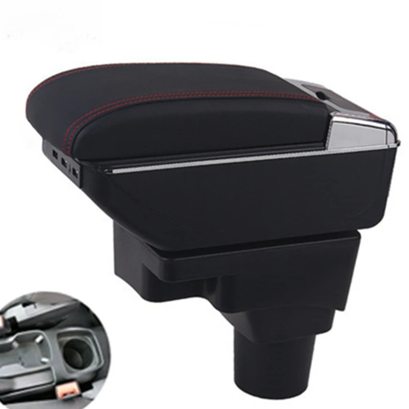 

NEW Car Storage Box For Chevrolet Sonic / Aveo 2012 - 2018 Arm Rest Rotatable For Chevrolet Sonic Armrest Central Content