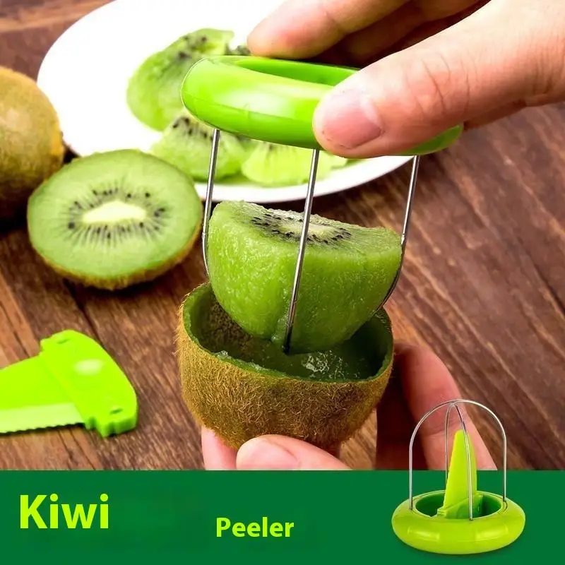New·Kiwi Fruit Cutter Peeler Slicer Stainless Steel Detachable Lemon Peeling Tool Fruits Salad Maker Kitchen Gadgets
