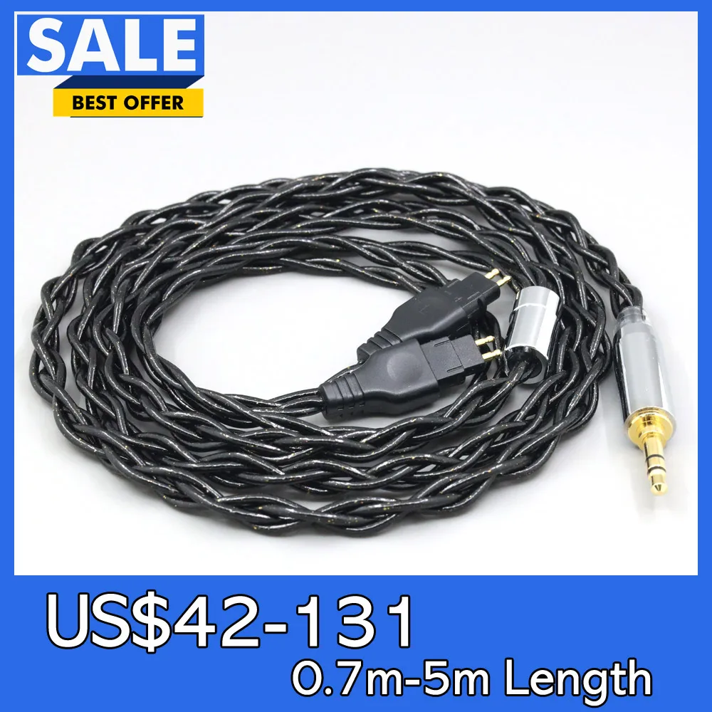 

99% Pure Silver Palladium Graphene Floating Gold Cable For Sennheiser HD580 HD600 HD650 HDxxx HD660S HD58x HD6xx LN008318