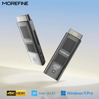 MOREFINE M1K Mini PC Intel Gemini Lake J4125 8G DDR4 128GB/256GB Window 10 Gaming Computer,HDMI Windows11/Ubuntu Minipc Gamer