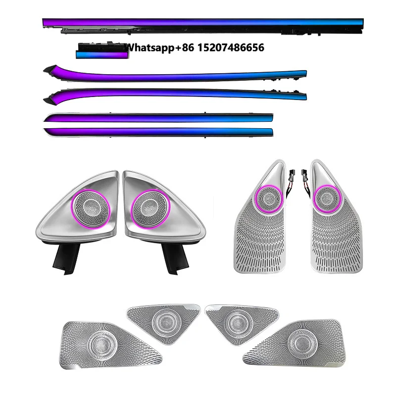 Colors LED Car Interior Ambient Lighting Strip Accessories