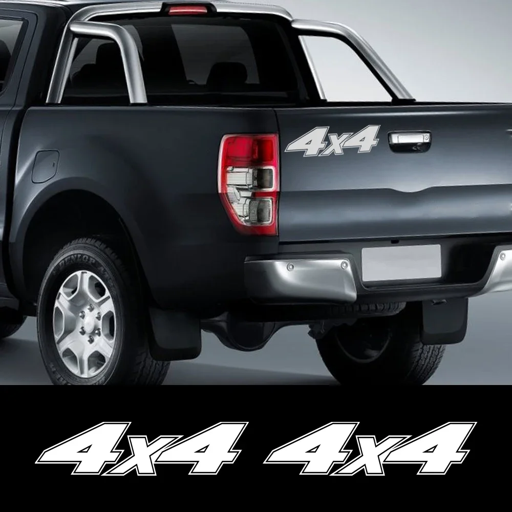 2PCS Car Stickers For Ford Ranger Raptor Isuzu Dmax Nissan NAVARA Toyota Hilux VW Amarok Pickup 4x4 Auto Accessories Vinyl Decal