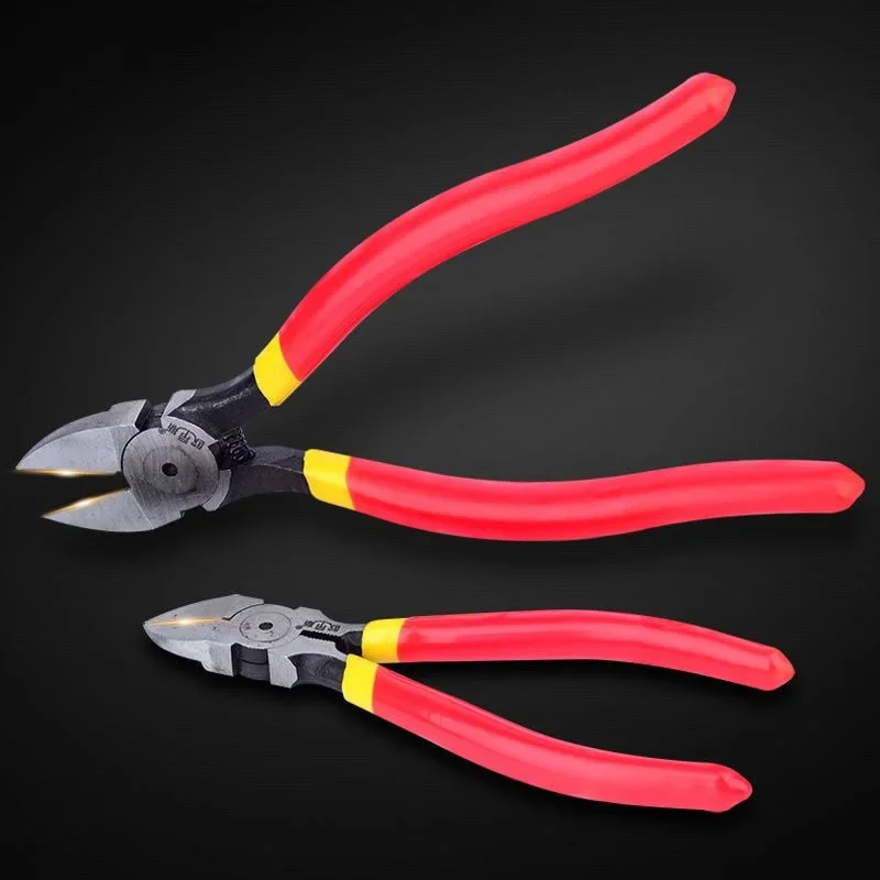 

BIESUO 5/6/8inch Diagonal Pliers Multi Functional Electrical Wire Cable Cutters Cutting Side Snips Flush Nipper Hand Tools