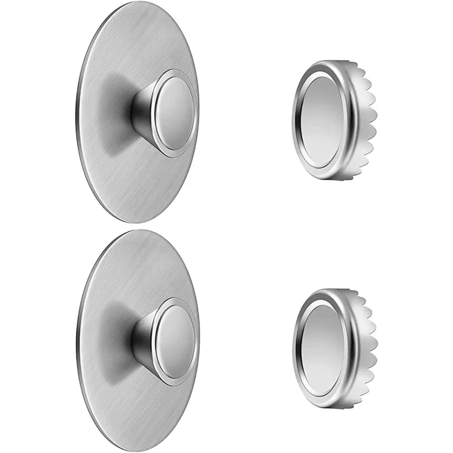 

2Pcs Magnetic Soap Savers for Bar Soap Stainless Steel Soap Holder for Shower Wall and Kitchen/Bathroom Easy Clean Self-Drainin