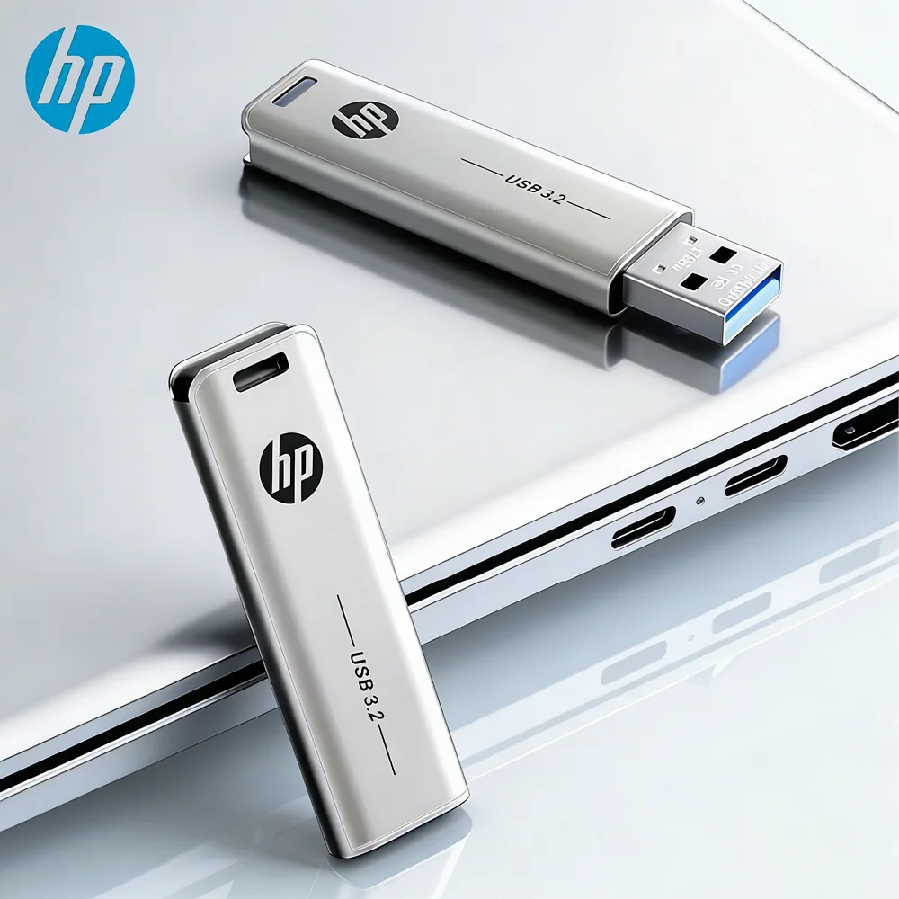 

Флешка HP USB3.2 Диск 32 ГБ 64 ГБ 128 ГБ 256 ГБ Высокоскоростной внешний накопитель Металлический флэш-накопитель USB-накопители для настольного ПК