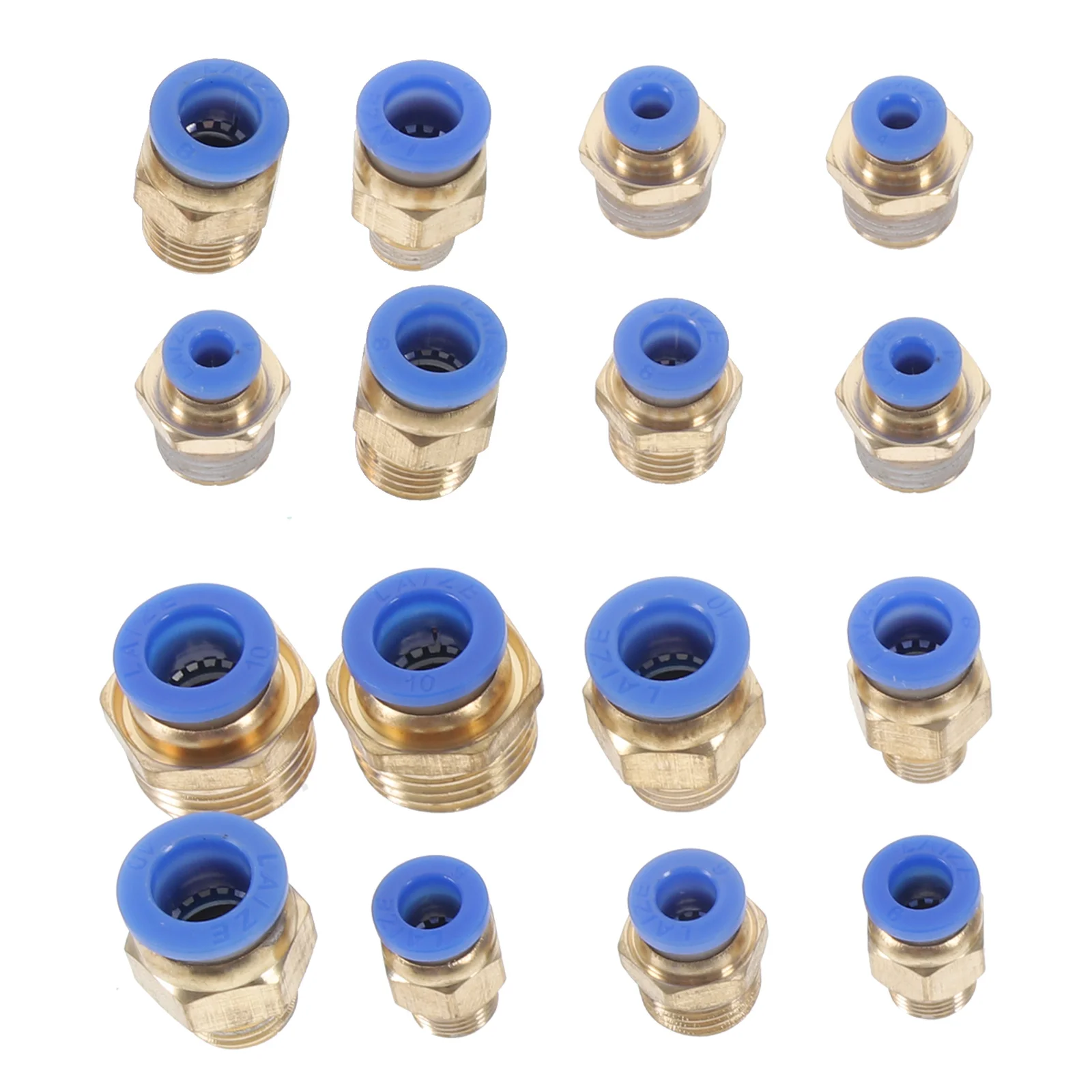 

1Set Air Hose Connector Straight Coupling Durable ABS Copper Material Efficient Installation Air Compressor Accessories Pressure