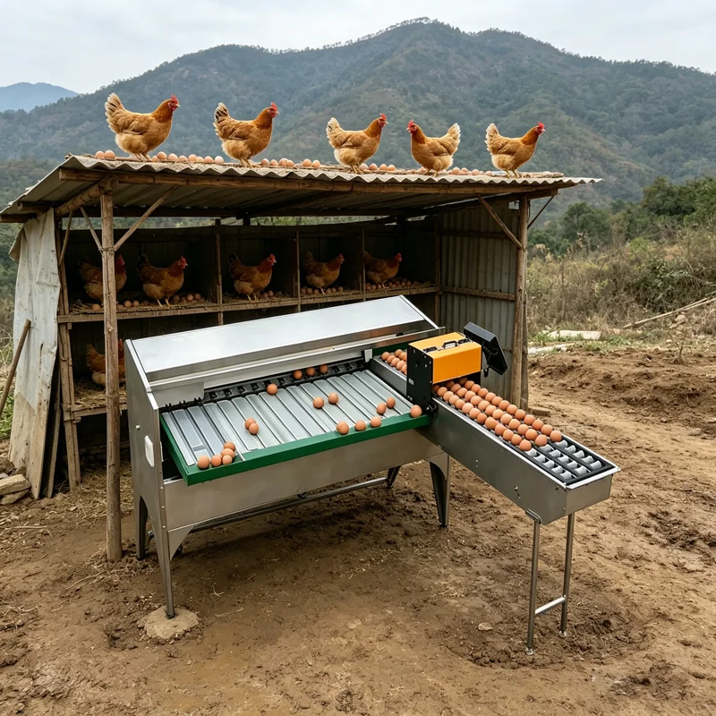 Egg Grading and Sorting Machine Multi‑Function Classification Equipment for Poultry Processing Venue Customized