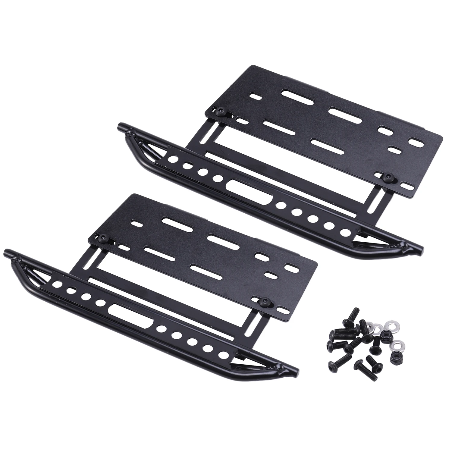 Metal Side Step Side Pedal Foot-Plate Sliders for 1/10 RC Crawler Axial SCX10 SCX10 II 90046 Jeep Wrangler Shell