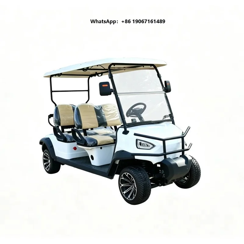Hot Selling  White 4 Seater  Electric Golf Cart with AC Motor for Golf Course Transportation y000