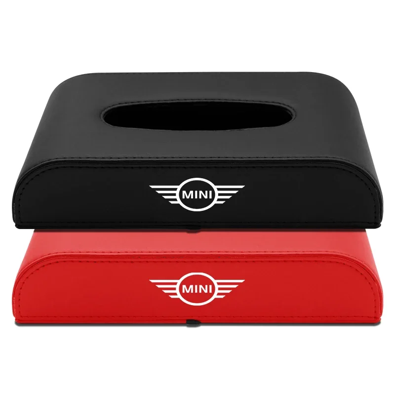 New Car Tissue Box Holder Armrest Box Storage Case For MINI Cooper Fridge One F56 R56 R57 R58 R59 R60 JCW Countryman Clubman