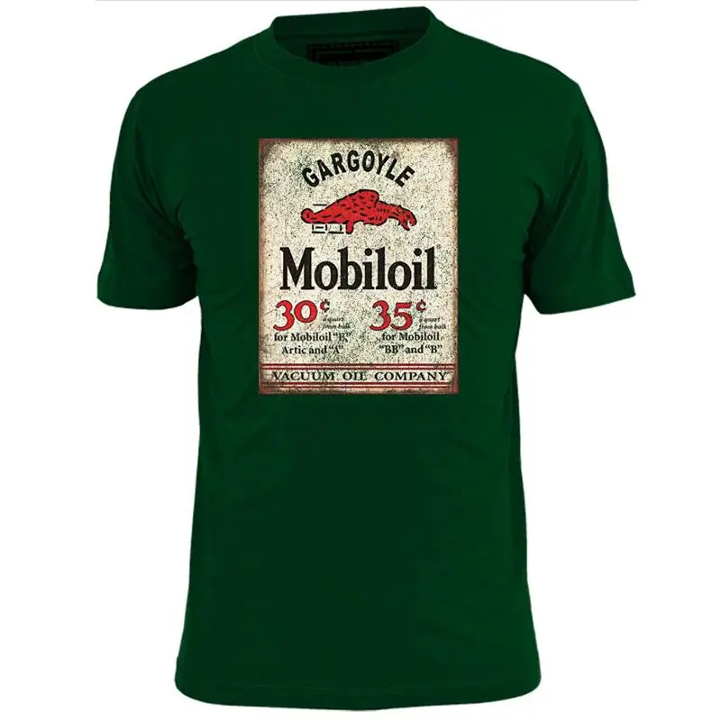 Mens Gargoyle Vintage Motor Oil T Shirt Retro Petrol Gas