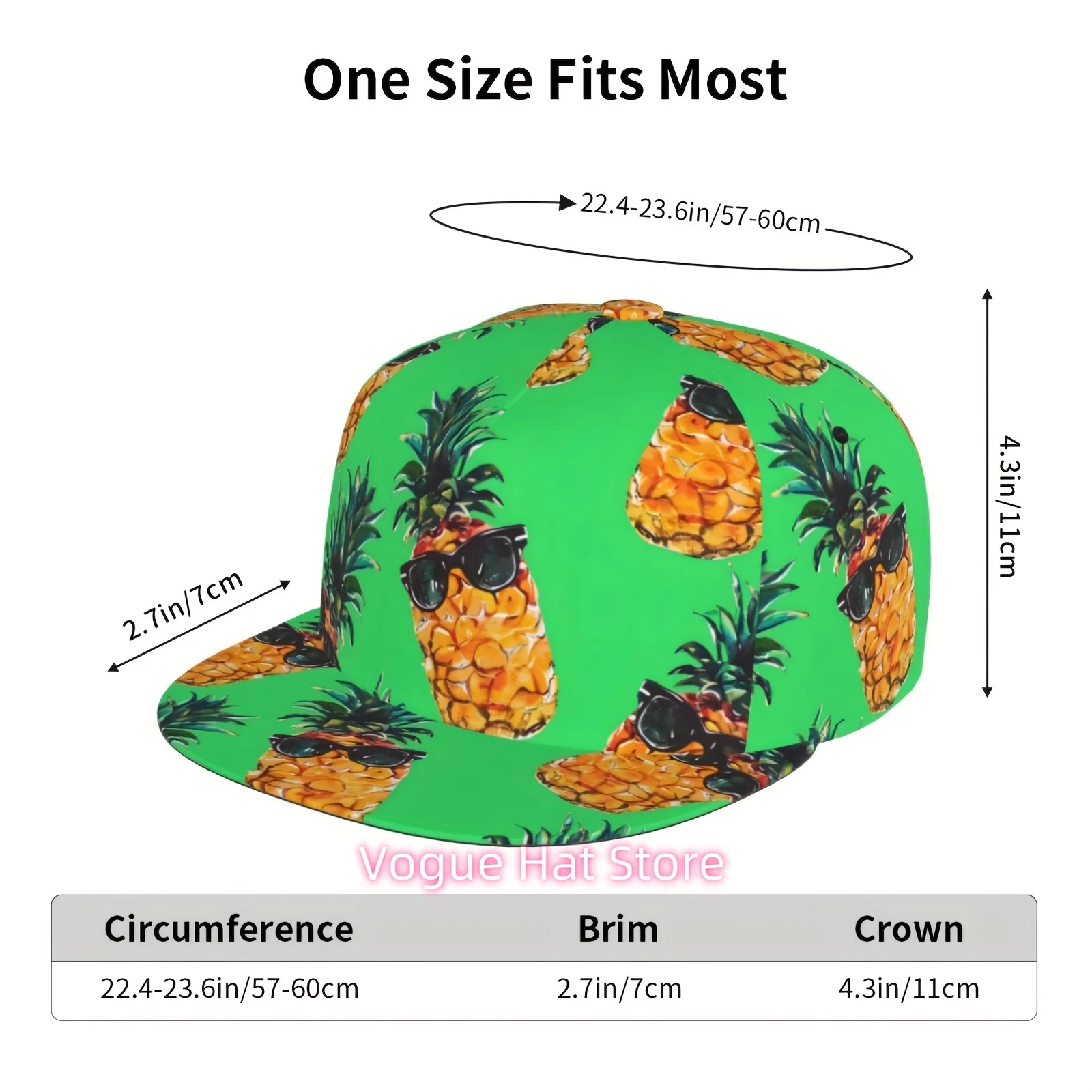 1pc, Baseball Cap, Golf Cap, Hawaiian Pineapple, Unisex Sports Fashion, Suitable for Seasonal Running Exercises And Outdoor Acti
