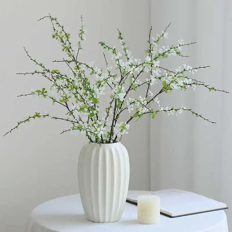 85CM Snow Willow Branches Artificial Green Plants Home Decor Living Room Decoration Dining Table Decoration Flower Arrangement