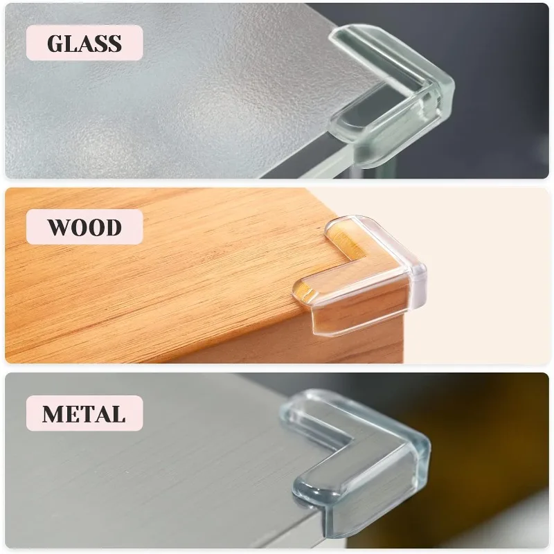 حار بيع. 8 عبوات من واقي الزوايا للطفل، واقي زوايا الأثاث الشفاف ومصدات أمان الحواف لحواف الطاولة والزوايا الحادة #3