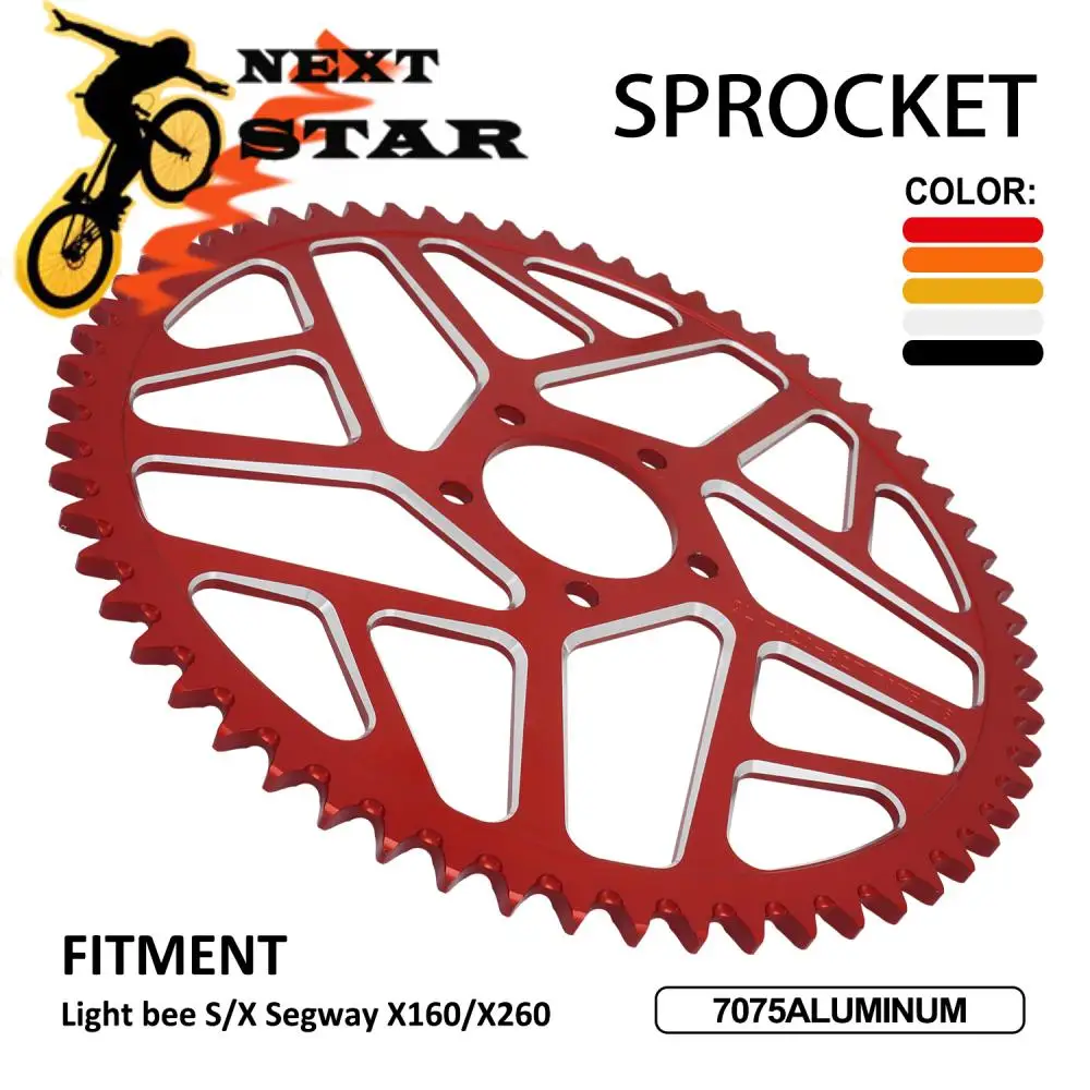 62T Chain Sprocket For Sur-Ron Surron Light Bee S X For Talaria Sting For Segway X160 X260 7075 Aluminum Alloy Motorcycle