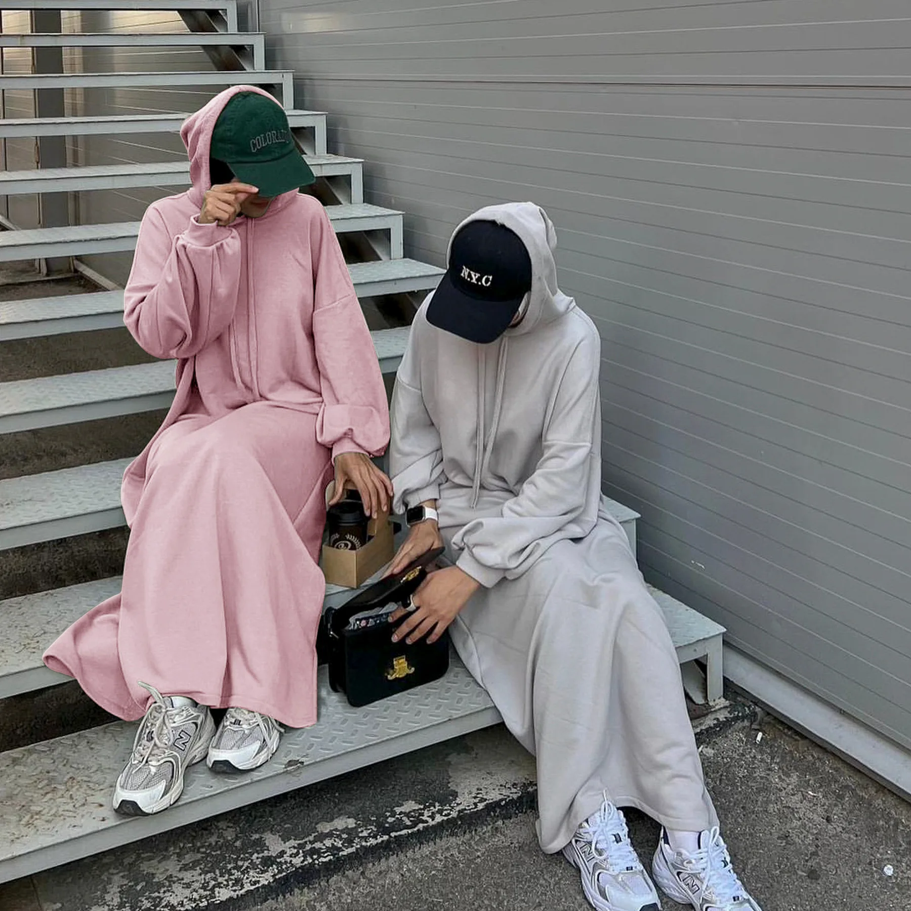 

Женское мусульманское платье Абая с кимоно с капюшоном Джилбаб Дубай Длинный халат Хиджаб Платья Кафтан Kebaya Ramadan Абая Ид Ислам Одежда