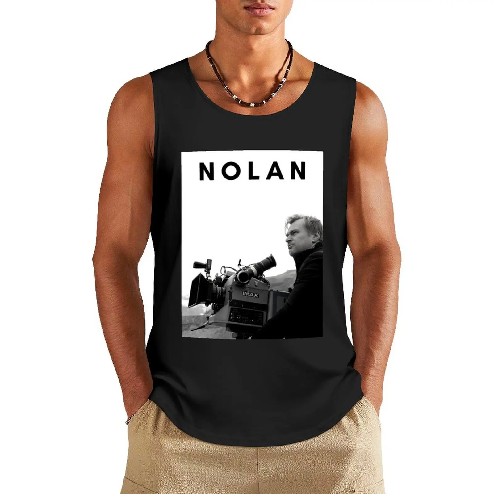 Film Director Christopher Nolan Poster Tank Top Bodybuilding clothing man Sports clothing Men's clothing brands