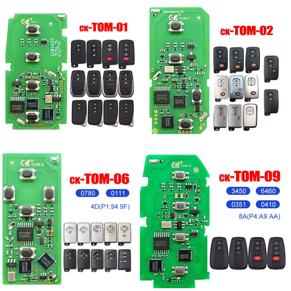 The CK TOM Series Universal Intelligent PCB Remote Control Circuit Board Is Used for the Toyota Series