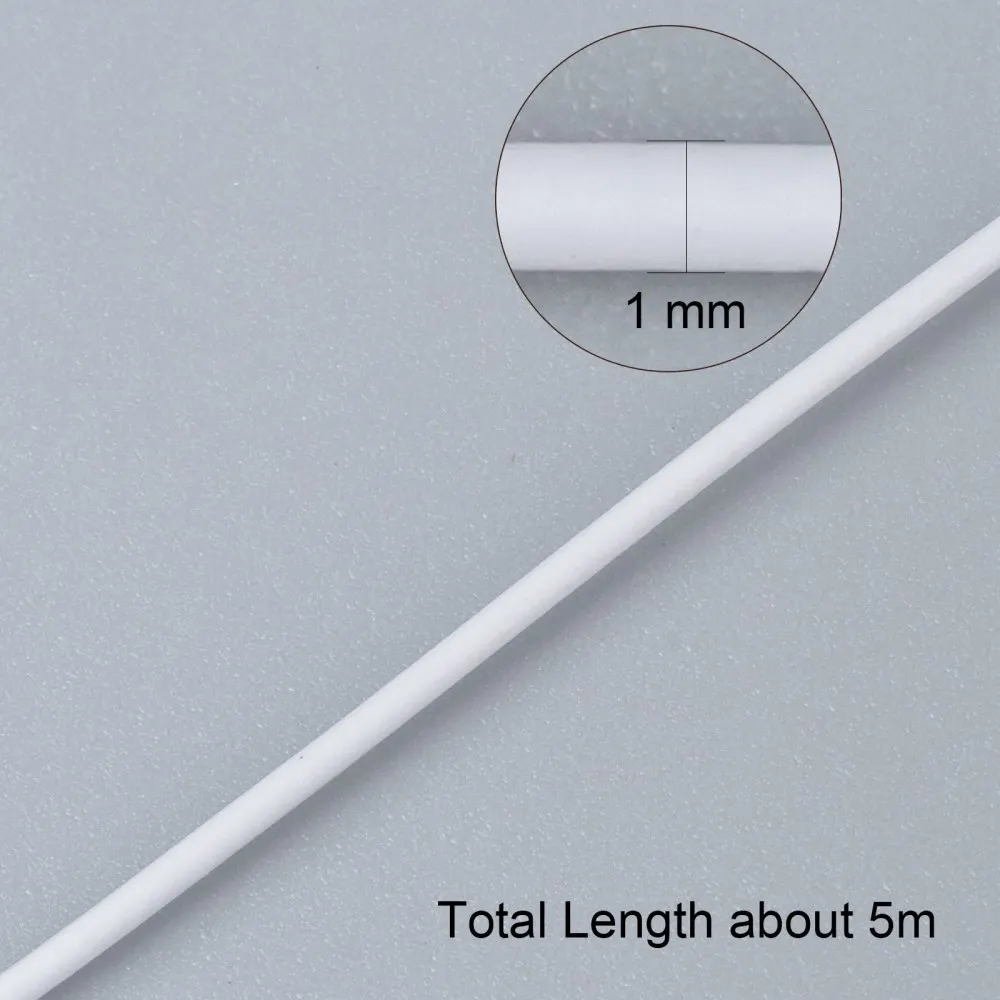 200 yards/roll  Aluminum Wire 1mm Rubber Covered Round Wires Jewelry Findings for Jewelry DIY earrring Crafts Making Decor