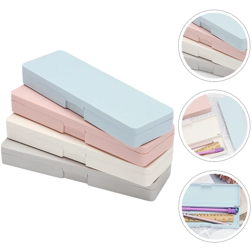 

4 Pcs Pencil Storage Bag Case Boxes for Multipurpose Pp Cases Classroom School