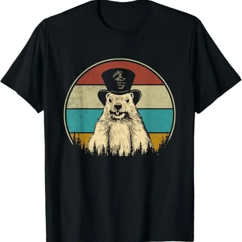 My Favorite Holiday Retro Groundhog Day Woodchuck Lover T Shirt