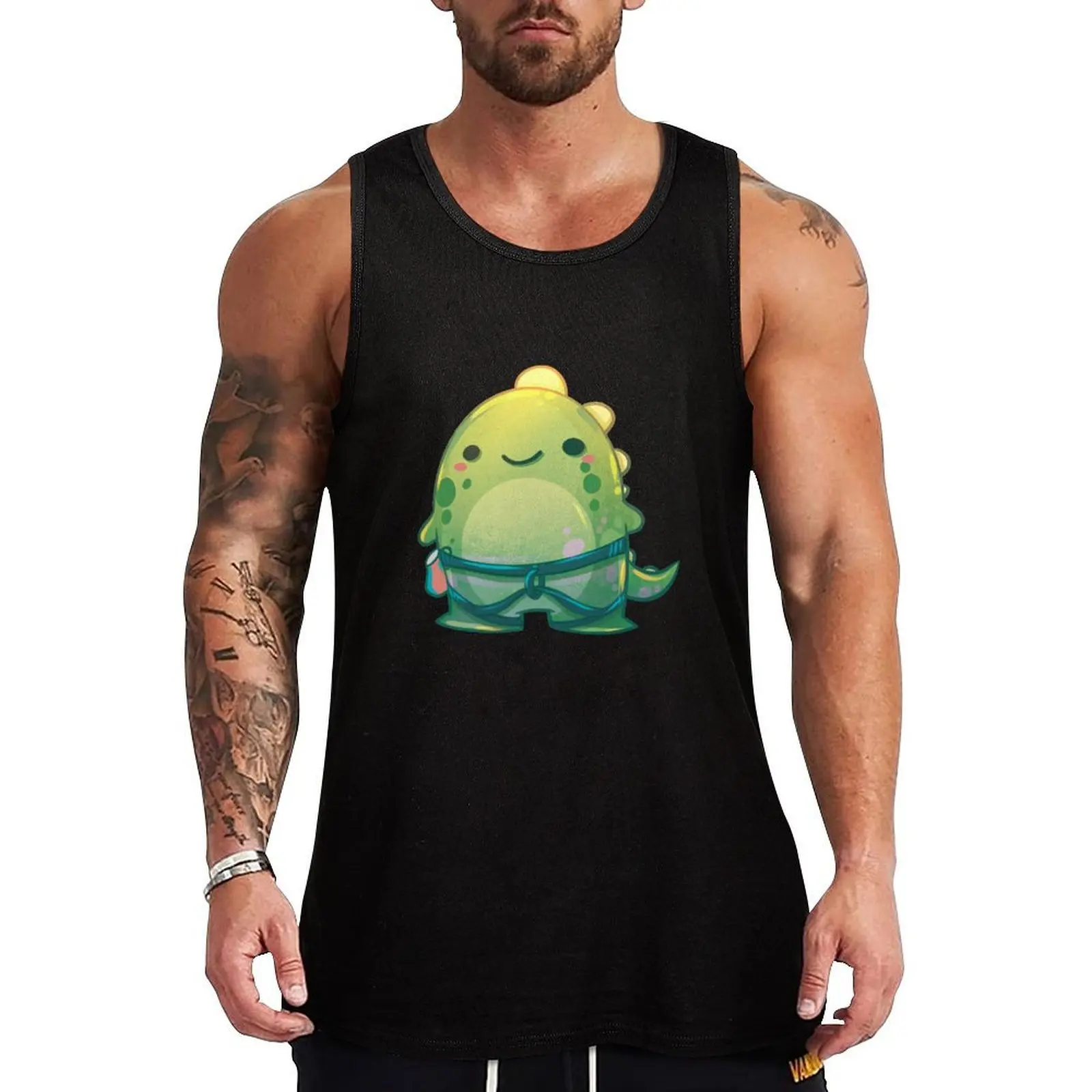 

Dynosaur rock climbing pun dino Tank Top Basic Tank Top Soft Breathable Casual Daily Wear