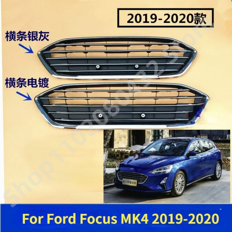 Car Front Grill Grille Normal Style Chrome plating Front Upper Racing Grills Grille For Ford Focus MK4 2019-2021