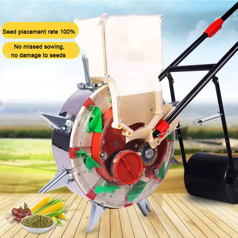 

Сеялка для хлопка, сои, арахиса, машина для прессования пленки, инструмент для посадки семян, многофункциональная ручная сеялка из нержавеющей стали