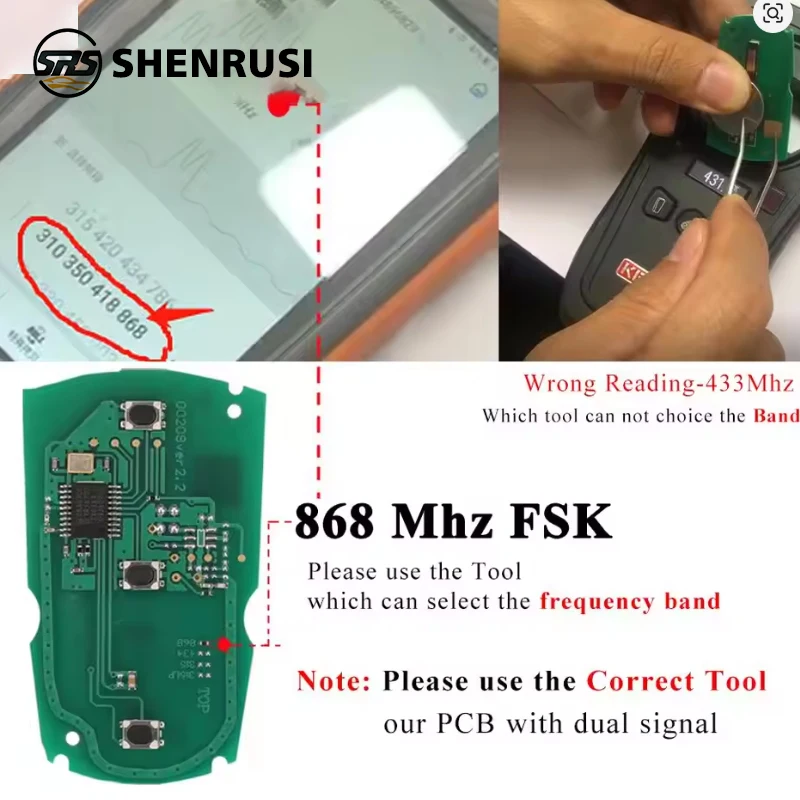 lot Remote Key for BMW CAS3 System 315MHz / 868Mhz FSK for X5 X6 Z4 1/3/5/7 Series Vehicle Smart Key Control