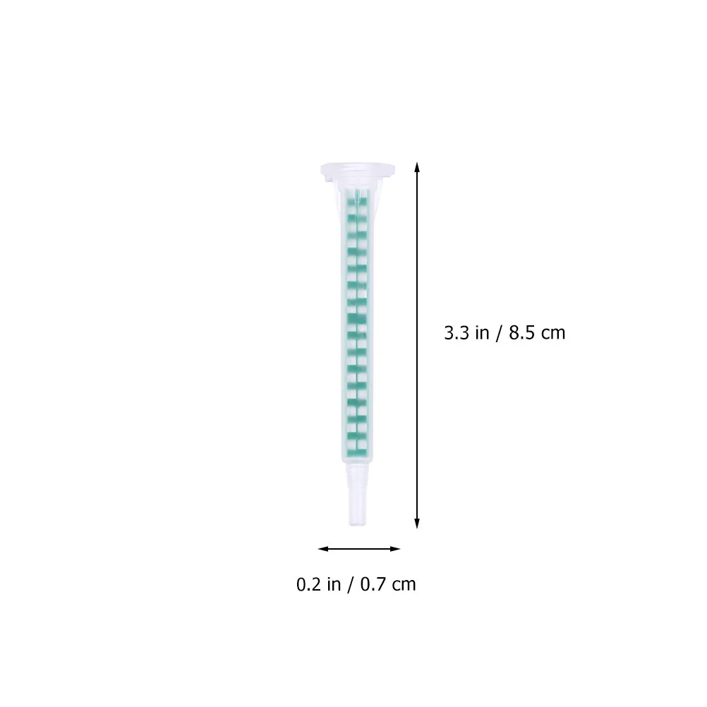 30pcs Ab Glue Mixing Tube Epoxy Resin Filling Applicator Durable Pp Material Laminar Flow Spiral Design For Efficient Adhesive - view 5