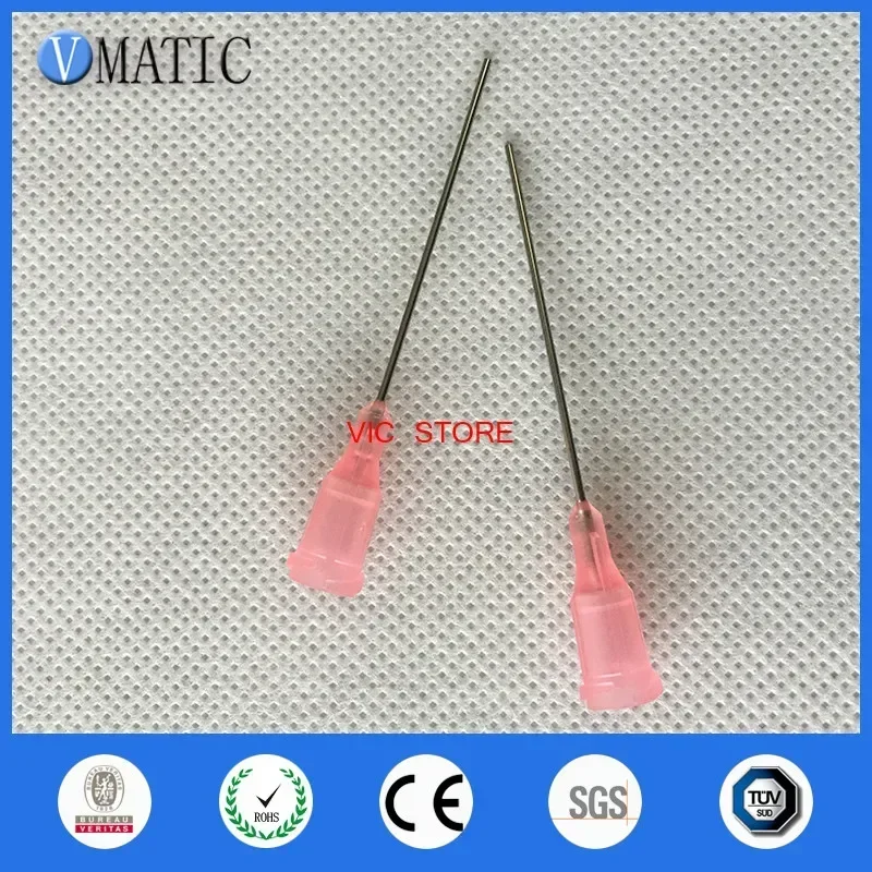 Free Shipping 100Pcs 1.5'' 20G Tip Luer Lock Glue Dispensing Needle Tip 1-1/2 Inch
