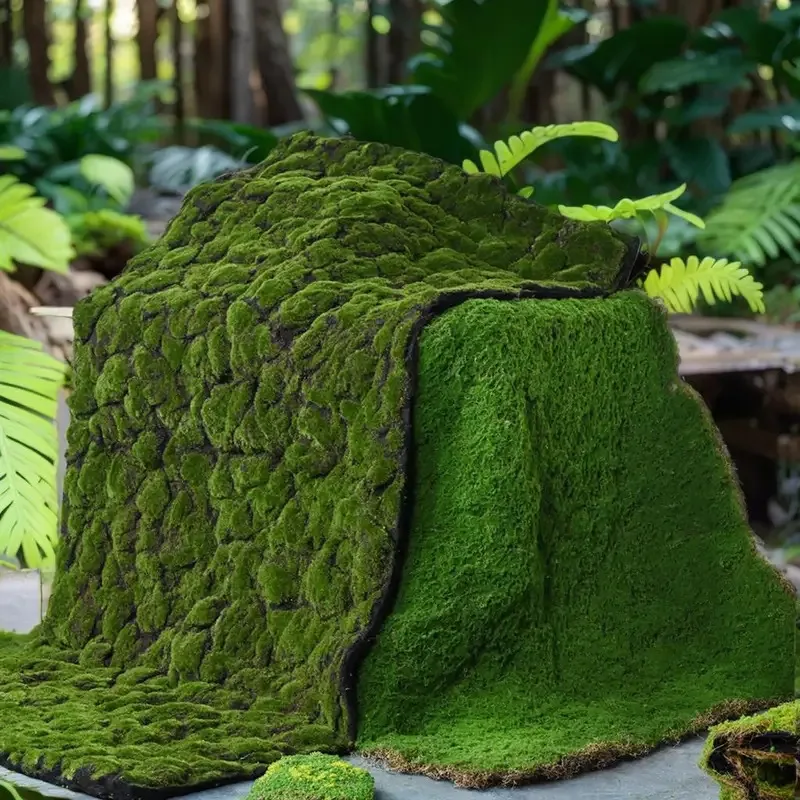 Mousse artificielle et plantes vertes – Mini fausse herbe pour l'artisanat paysager de la vie éternelle, idéale pour la décoration de la maison, du jardin et de l'hôtel