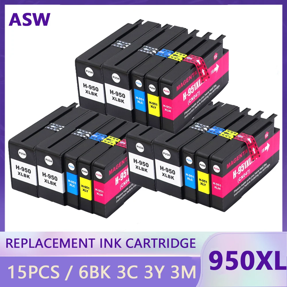 

Compatible HP 950XL 951XL HP950 Ink Cartridge for HP 950 951 for HP Officejet Pro 8100 8600 251dw 276dw 8630 8650 8615 8625