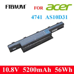 노트북 배터리 6 셀 56Wh 10.8V 5200mAh Acer AS10D31 AS10D51 AS10D71 AS10D81 Aspire 4741 5552G 5742 5733 5750 5741G