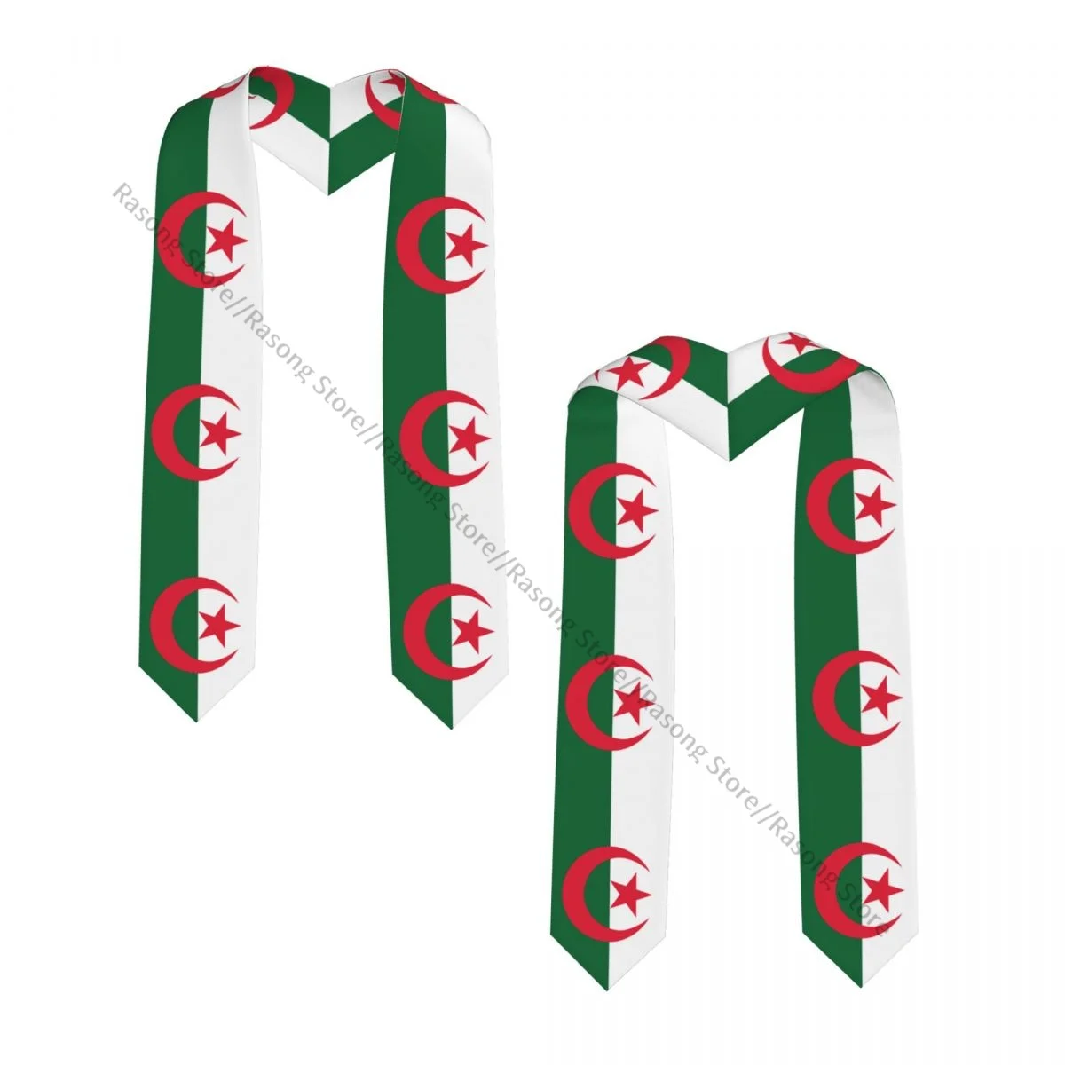 Flag Of Algeria Unisex Adult Graduation Stole Shawl for Academic Commencements Celebration Uniform