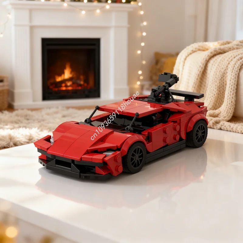 

335 шт. MOC Twin Turbo Lamborghiniesd Huracan модели автомобилей, строительные блоки, архитектура, идея игрушки, образование, Рождественский подарок, кирпич